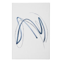 Fast two-tone line drawing faux canvas print