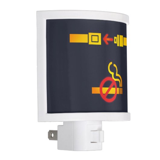 Fasten Your Seat Belt, No Smoking Airline Night Light (Right)