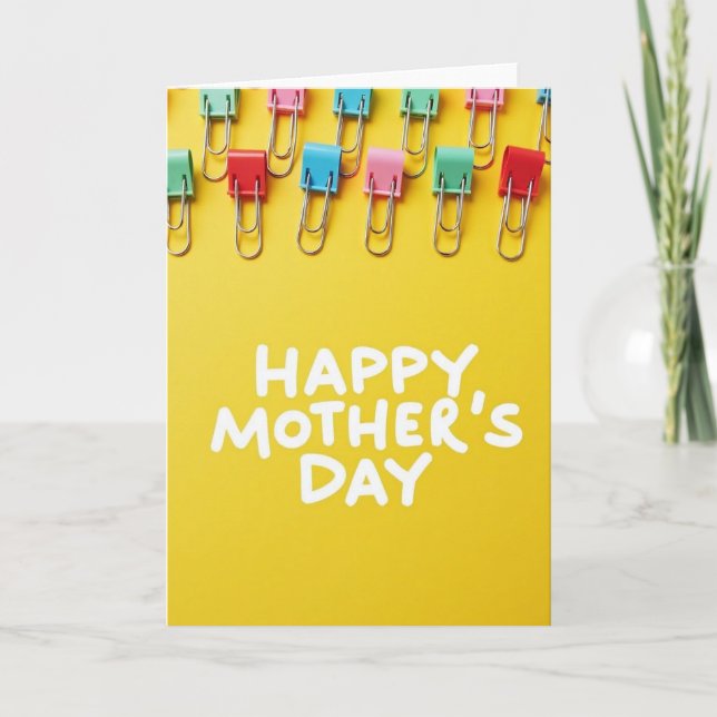 Fastener Art Mothers Day Card (Front)