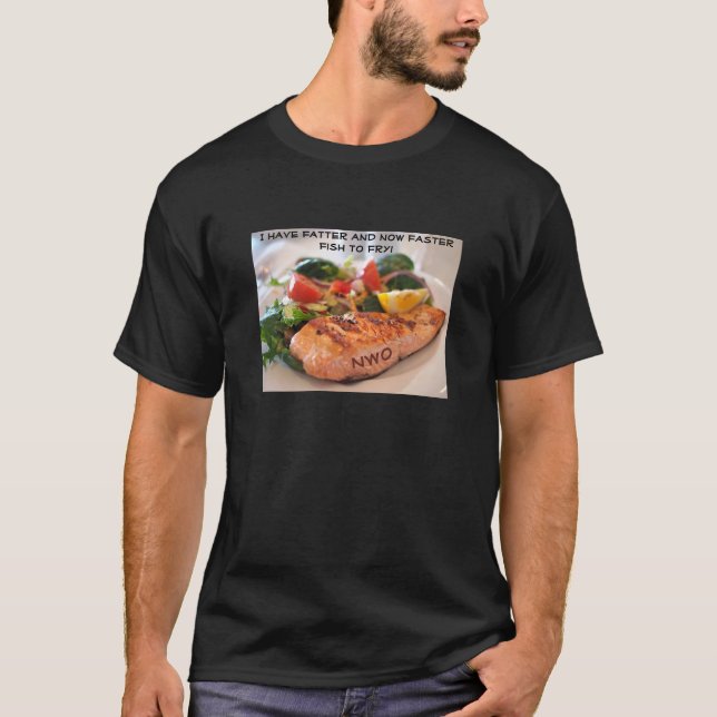 Faster Fish (dark) T-Shirt (Front)
