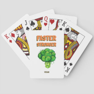 Faster Stronger Vegan Poker Cards