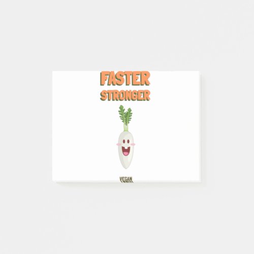 Faster Stronger Vegan  Post_it Notes