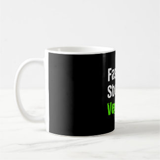 Faster stronger vegan vegetarian fitness coffee mug