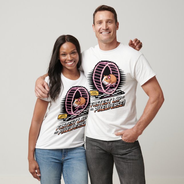 Fastest Lap in the Pixelverse - Gaming Hamster T-Shirt (Unisex)