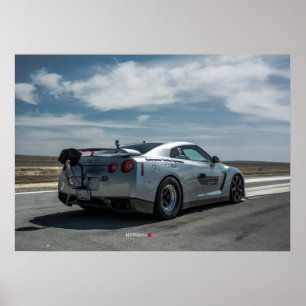 Fastest Nissan GT-R in the world 1700whp Poster