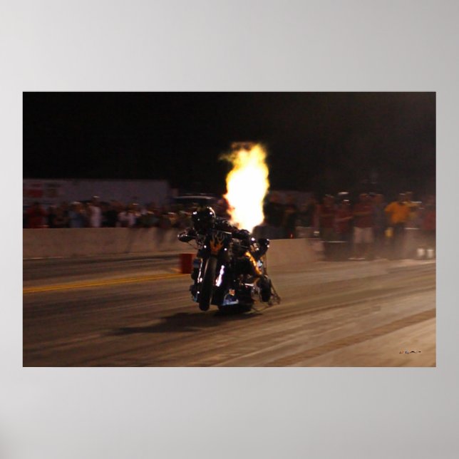 "FASTEST TOP FUEL DRAG BIKE ON THE PLANET POSTER (Front)