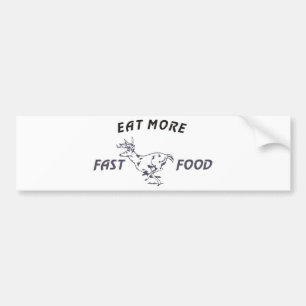 FASTFOOD_DEER BUMPER STICKER