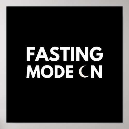 fasting mode on poster