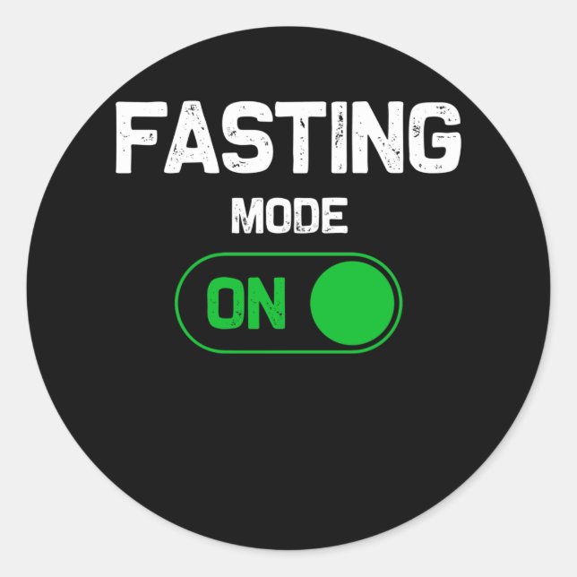 Fasting Mode On Ramadan Fasting Muslim Ramadan Classic Round Sticker (Front)