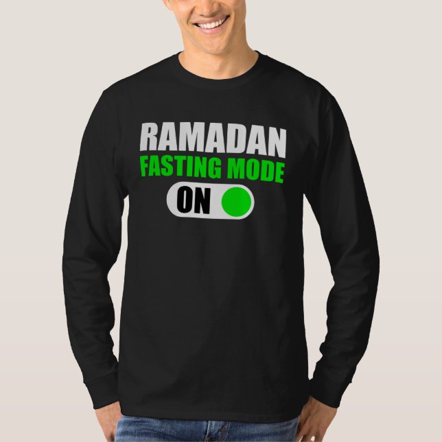 Fasting Mode On Ramadan Kareem Ramadan Mubarak Mon T-Shirt (Front)