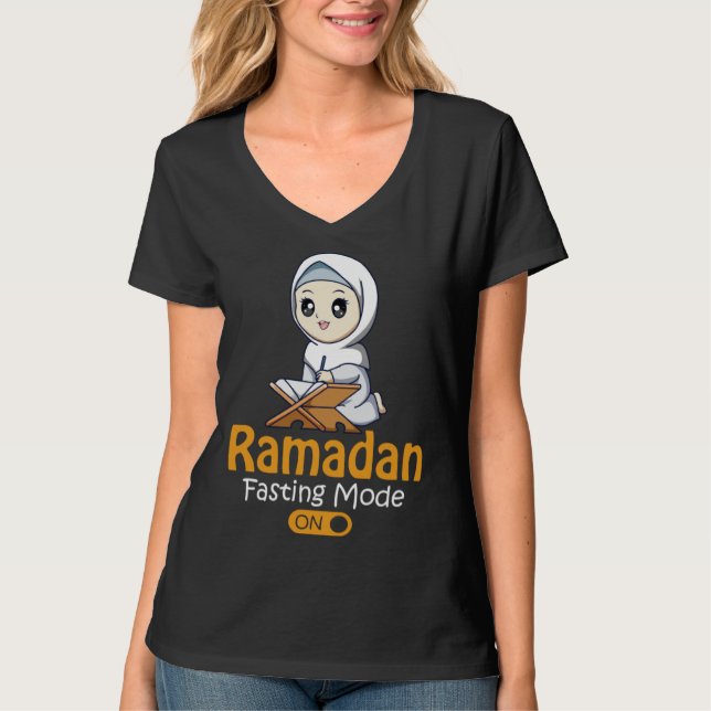 Fasting Mode Ramadan On  Cool Islamic fasting  Ide T-Shirt (Front)