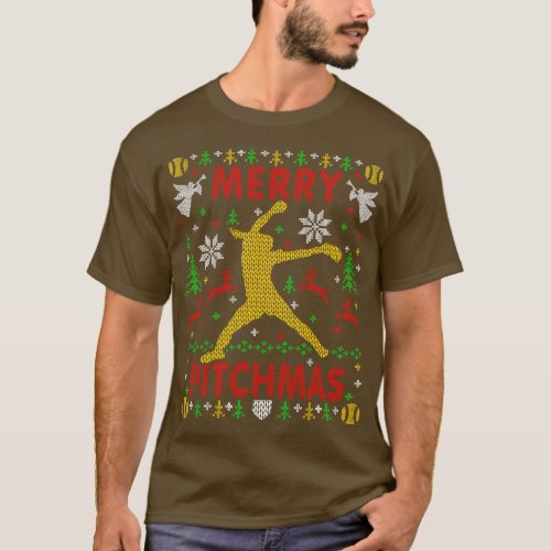Fastpitch Pitcher Softball Ugly Christmas Sweater 