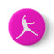 Fastpitch Silhouette Button Pink