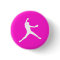 Fastpitch Silhouette Button Pink