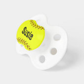 Fastpitch Softball Baby Pacifier (Front Right)