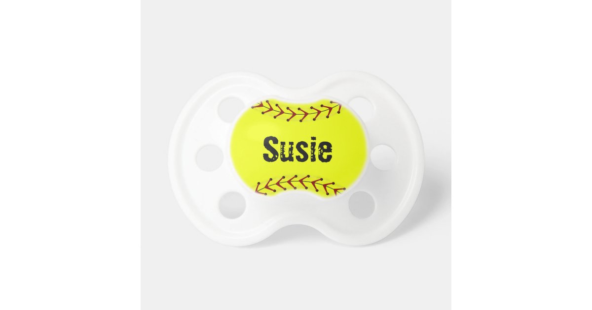 Fastpitch Softball Baby Pacifier Zazzle