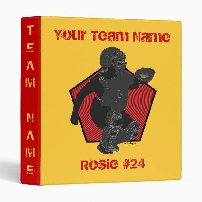 Fastpitch Softball Catcher Binder (Front/Spine)