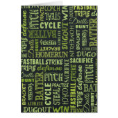 Fastpitch Softball Chalkboard Terms (Front)