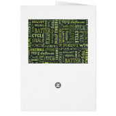 Fastpitch Softball Chalkboard Terms Cards (Back)