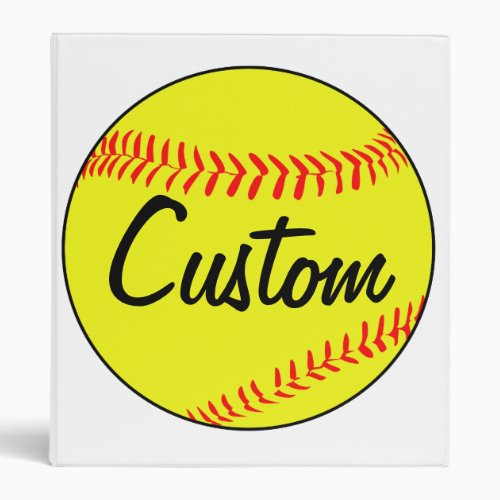 Fastpitch Softball Custom Binder