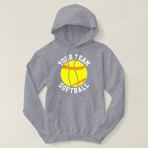 Fastpitch Softball Custom Team Name Sports Womens Hoodie