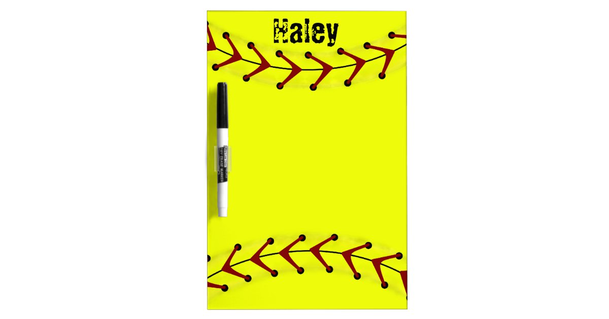 Fastpitch Softball Dry Erase Board Zazzle