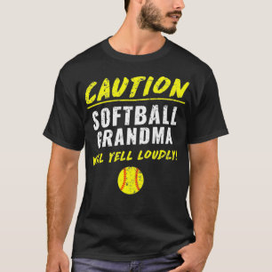Fastpitch Softball Grandma Funny T-Shirt