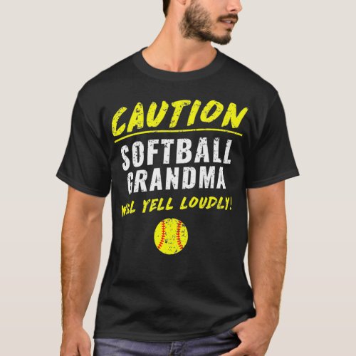 Fastpitch Softball Grandma Funny T_Shirt