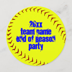 Fastpitch Softball Invitations