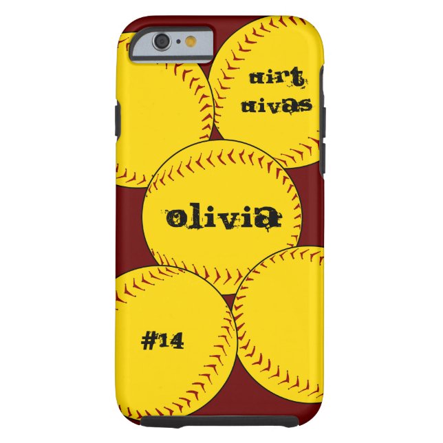 Fastpitch Softball iPhone 6 case (Back)