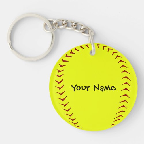 Fastpitch Softball Key Chain