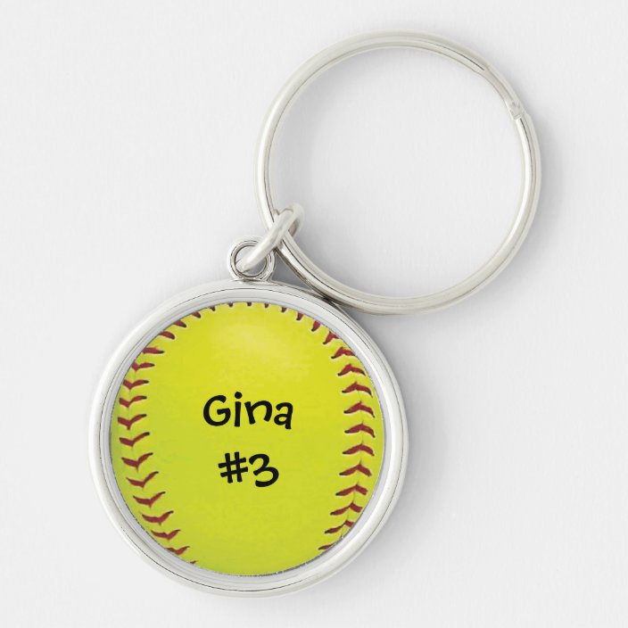 Fastpitch Softball Keychain