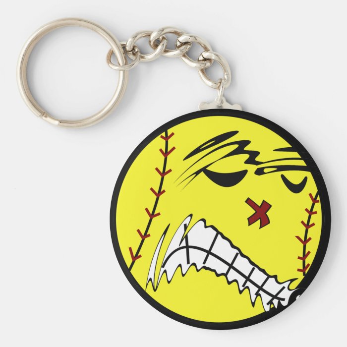 Fastpitch Softball Keychain