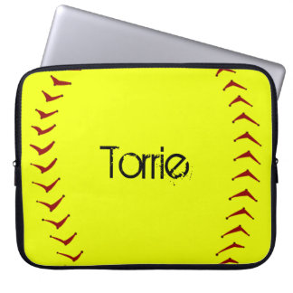Fastpitch Softball Laptop Sleeve