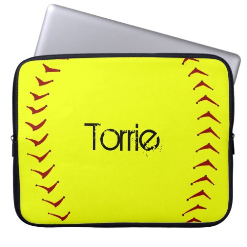 Fastpitch Softball Laptop Sleeve