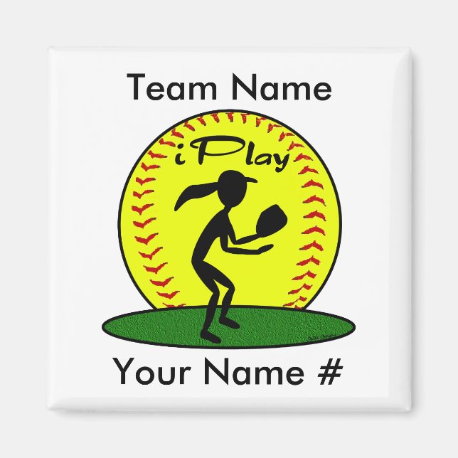 Fastpitch Softball Magnet (Front)
