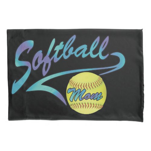 Fastpitch Softball Mom Athletic Tail Pillow Case