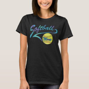 Fastpitch Softball Mom Athletic Tail T-Shirt
