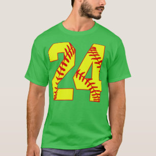 Fastpitch Softball Number 24 24 Softball  Jersey U T-Shirt