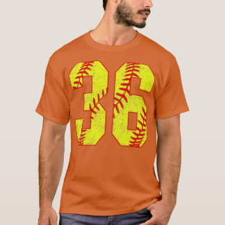 Fastpitch Softball Number 36 36 Softball Jersey U T-Shirt