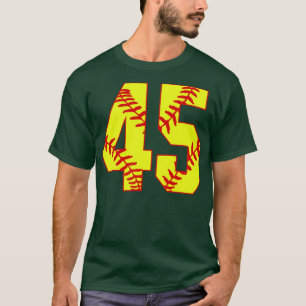 Fastpitch Softball Number 45 45 Softball  Jersey U T-Shirt