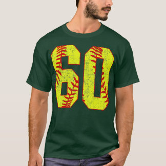 Fastpitch Softball Number 60 60 Softball  Jersey U T-Shirt