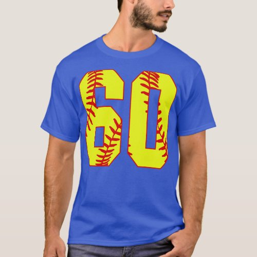 Fastpitch Softball Number 60 60 Softball Shirt Jer