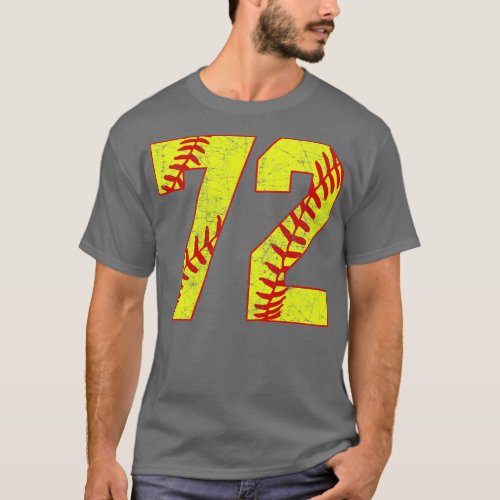 Fastpitch Softball Number 72 72 Softball Shirt Jer