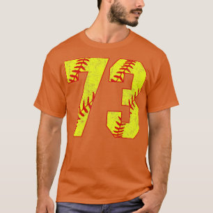 Fastpitch Softball Number 73 73 Softball  Jersey U T-Shirt