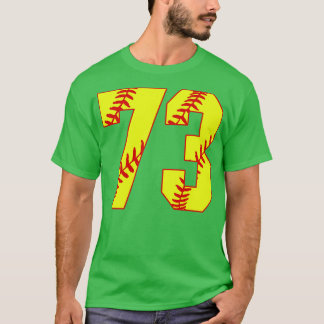 Fastpitch Softball Number 73 73 Softball Jersey U T-Shirt