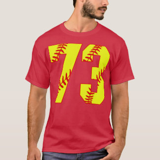Fastpitch Softball Number 73 73 Softball Shirt Jer