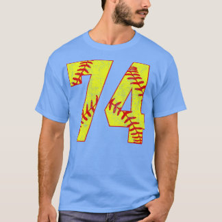 Fastpitch Softball Number 74 74 Softball Shirt Jer