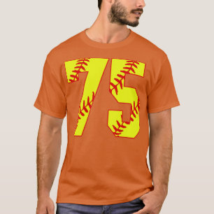 Fastpitch Softball Number 75 75 Softball  Jersey U T-Shirt