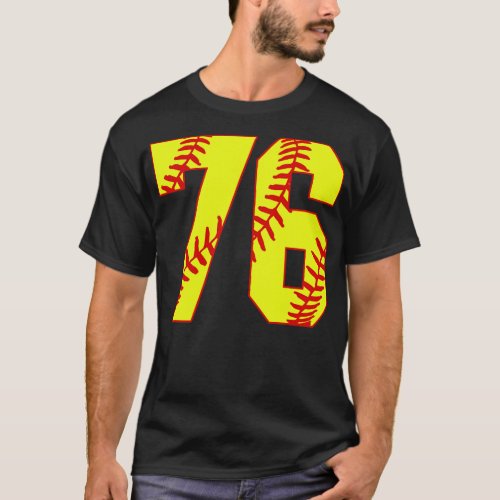 Fastpitch Softball Number 76 76 Softball Shirt Jer